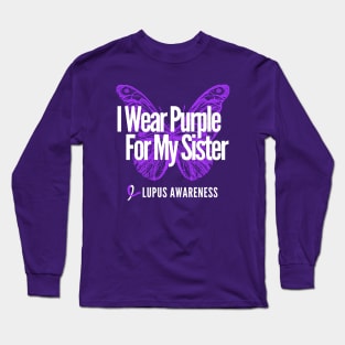 I Wear Purple For My Sister Long Sleeve T-Shirt